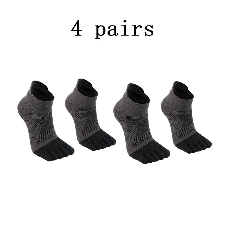 1/4/6 PAIRS COOLMAX Sports Socks Breathable Elastic 5 Toes Sports Socks Quick Drying Wicking Moisture Athletic Running Socks