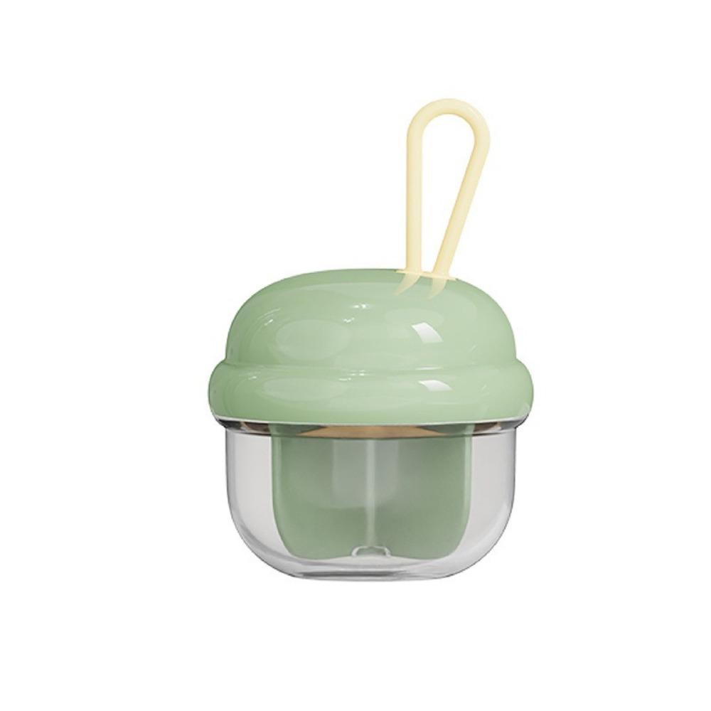 Transparent Mini Pill Storage Box Plastic Pill Box Lightweight 4 Grids Pill Cases Daily Use зелёный