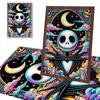 Full Round Diamond Painting Skull and The Moon Art Rhinestone Picture Mosaic DIY 5D Cross Stitch Embroidery Home Decoration