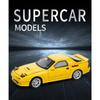1/32 Scale Mazda RX7 FC INITIAL D Alloy Car Model Diecasts Metal Toy Vehicle Sound and Light Car Toys for Boy Children Gift