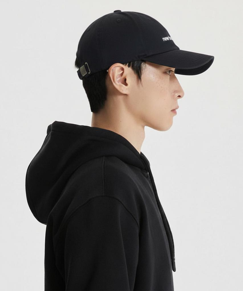 Nyuballanseu Nbgdgs1102 / Cappellino con Logo a Lettere (Nero)