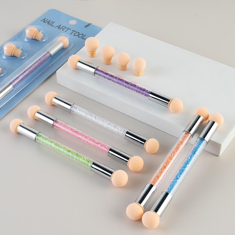 Double-Ended Nail Art Sponge & Dotting Pen Set - Gradient Blending Tools