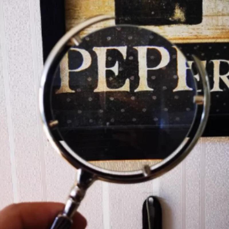 10x 110mm Metallic Handheld Reading Magnifier Hd Optical Lens Magnifying Glass Helping Hands Loupe