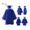 Children Kindergarten Graduation Uniform with Hat And Tassel V Neck Knee Length Long Sleeve Zipper Closure Elementary Graduation Robe Kids Graduation