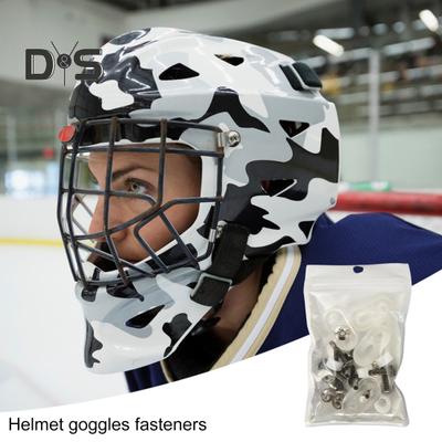 Helmreparaturset, Ersatzteile für Fußball- und Eishockeyhelme, universelle Gesichtsmasken-Hardware, Sporthelm-Reparaturzubehör für Baseballhelme