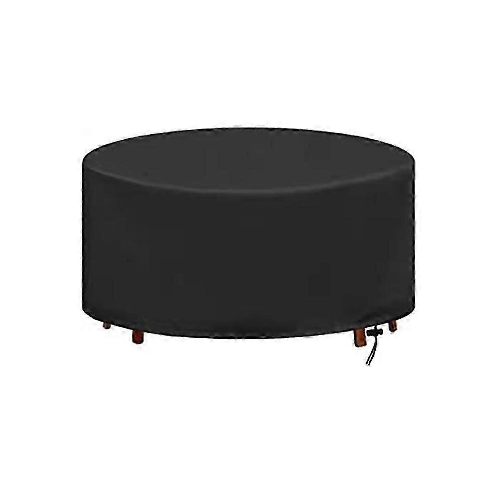 120x75cm Round Garden Furniture Cover Waterproof Windproof Anti-UV Outdoor Patio Table Chair Protector