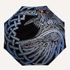 1pc Celtic Raven Automatic Umbrella - 8-Rib Foldable Design, Outdoor Adventures, and Family Celebrations yy250829070