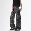 JYL Unisex Flare Jeans American Three-Stripe Winter Vintage Cleanfit High-Street Denim