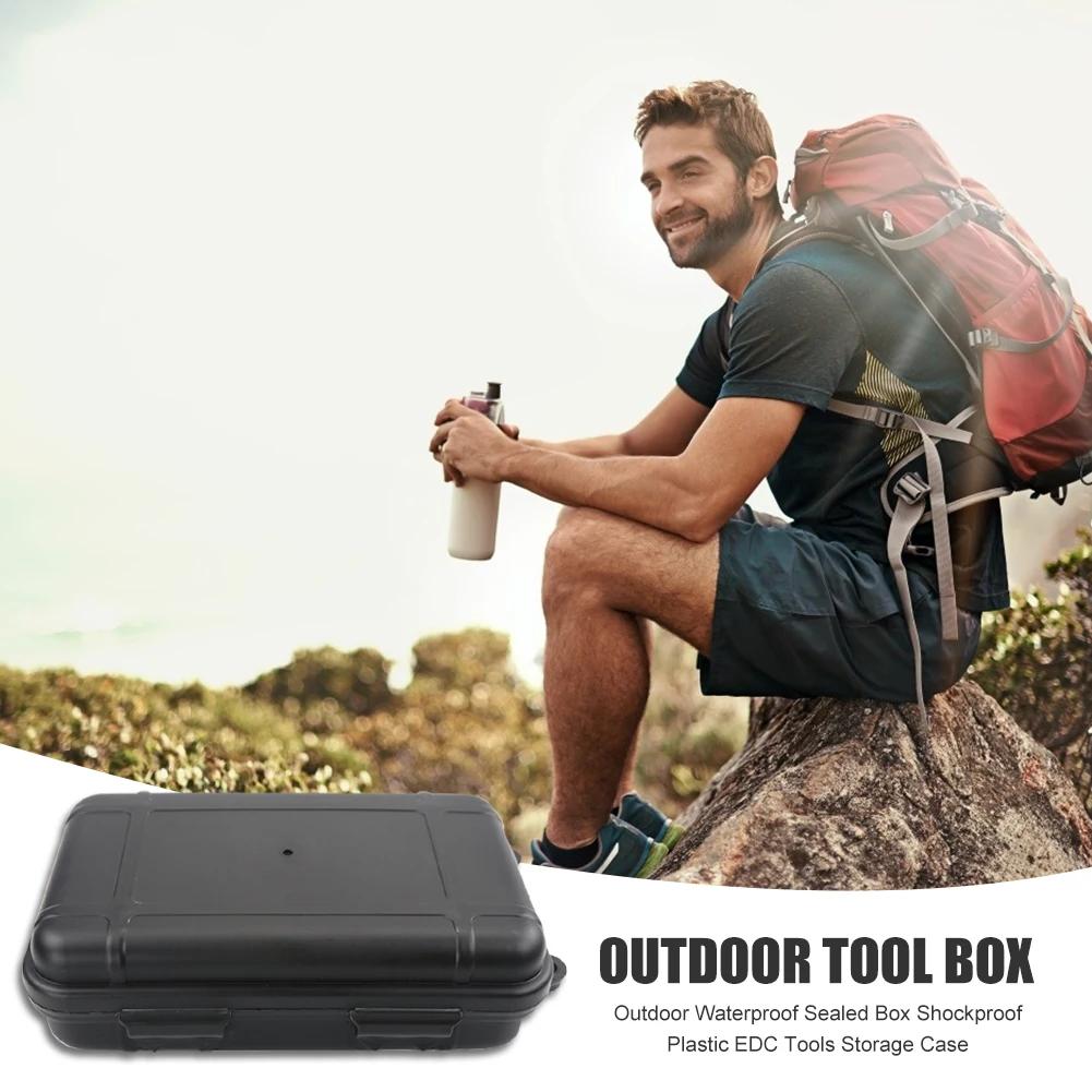 EDC Survival Sealed Box Outdoor Plastic Waterproof Airtight Dustproof Shockproof EDC Storage Container Case Travel Storage Box