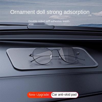 Alfombrilla Antideslizante Pegajosa PU Antiadherente Resistente al Calor Soporte para Teléfono Gafas de Sol Salpicadero Coche Estilo Coche Interior