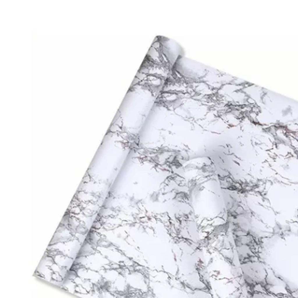 Selbstklebende Marmortapete Abziehen und Aufkleben Weiße Marmorkontakt-Wandfolie für Zuhause Wohnzimmer