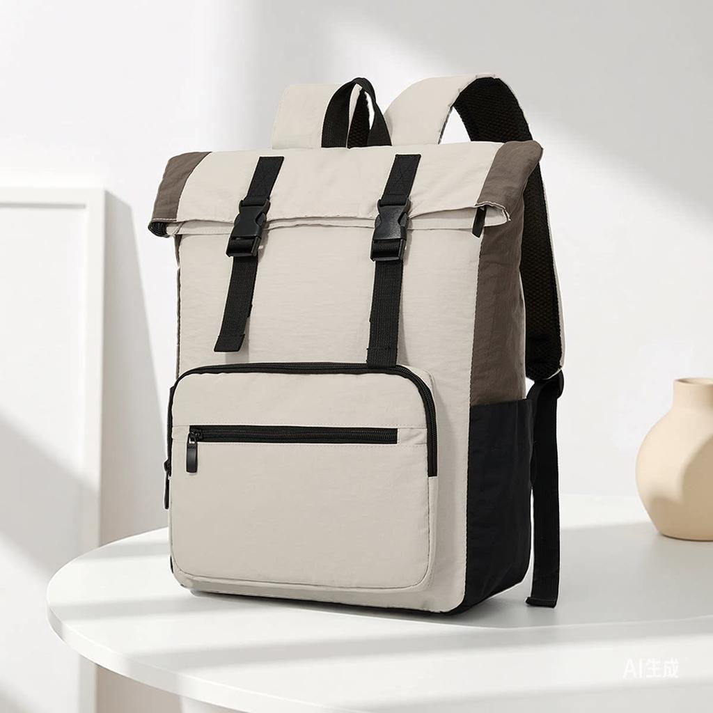 Neuer Trendiger Klappendesign Outdoor-Stil Rucksack Leichte Große Kapazität Langlebige Tasche für Wandern Camping & Täglichen Schulweg