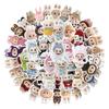 10/50pcs Cute Cartoon Labubu Doll Stickers Waterproof DIY Flower Plant Sticker Pack for Watercup Laptop Scrapbook Notebook Diary Stickers