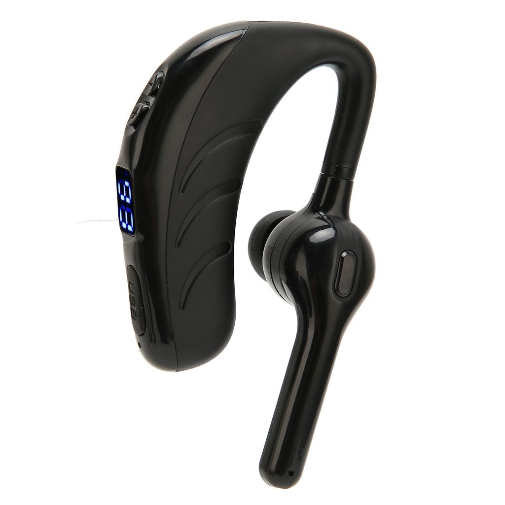 Bluetooth Earpiece Hands Free Noise Reduction Single Ear Bluetooth Headset with Battery Display for