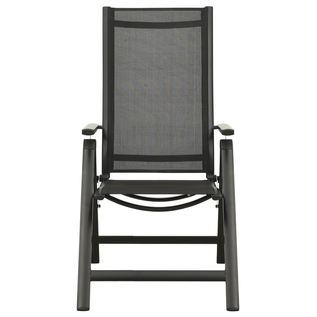 7 Piece Garden Dining Set Aluminum Anthracite