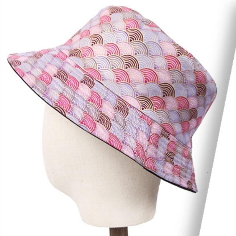Fashionable Creative Gold-stamped Seashell Fisherman Hat Sunshade Sun Hat Outdoor Sun Hat