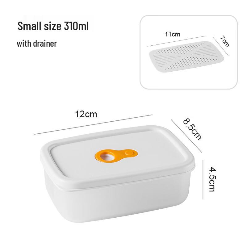 Portion Control Food Containers with Drain Rack
