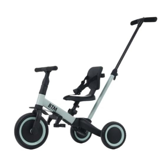 

BTM Stroller with Push and Control Bike Kids Gift Children s Tricycle, 5-in-1 Bar, Pedals, Bar, Ultra-Lightweight, Feature-Packed, Ride-On Toy, Bike,