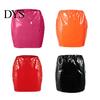 Women Skirt Imitation Leather Mini Sexy Versatile Solid Color Short Parties Clubs Bottoming Fashion Garment