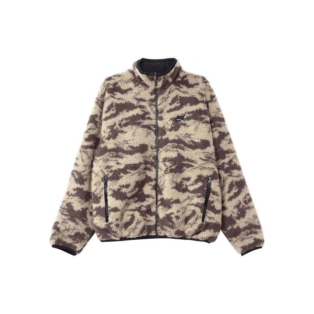 Nike Sportswear Club Fleece Plus Reversible Winterized Top Jacket Black/Sail Men Streetwear DQ4885-010