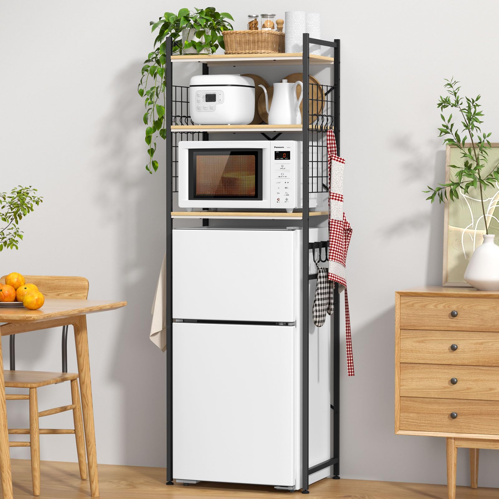 UTIMIU Холодильник Диапазон Мусор Ширина 60 x Глубина 40 x Регулируемая высота полки Совместимость с небольшой кухней Вместимость Загрузки Ассортимент товаров для дома 16 чёрный 36279₽