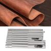 10Pcs Steel Hollow Leather Punch Set Heavy Duty Round Hole Tool for Watch Cloth Belt Gaskets with Storage Bag