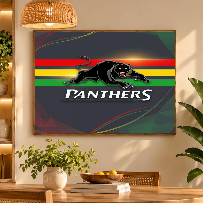 5D Diamond Painting Penrith Panthers DIY Full Drill Diamond Art Kit Home Decoration