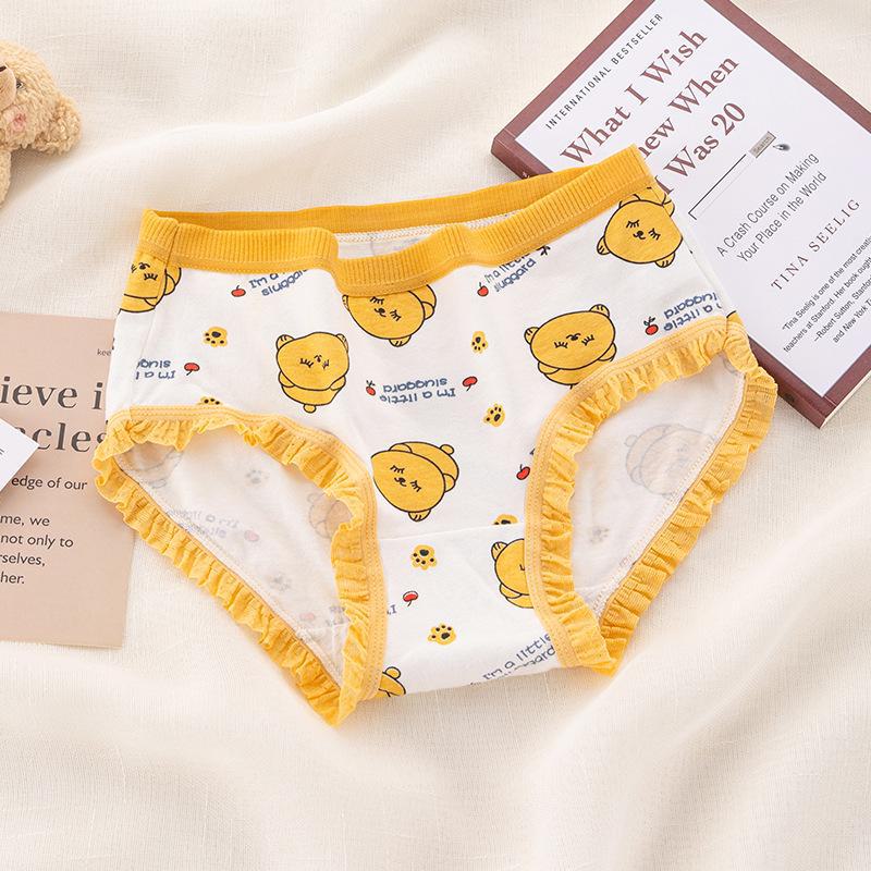 

Милые бесшовные женские трусы со средней посадкой и принтом мультяшного медведя, с хлопковой вставкой и кружевной отделкой XL белый