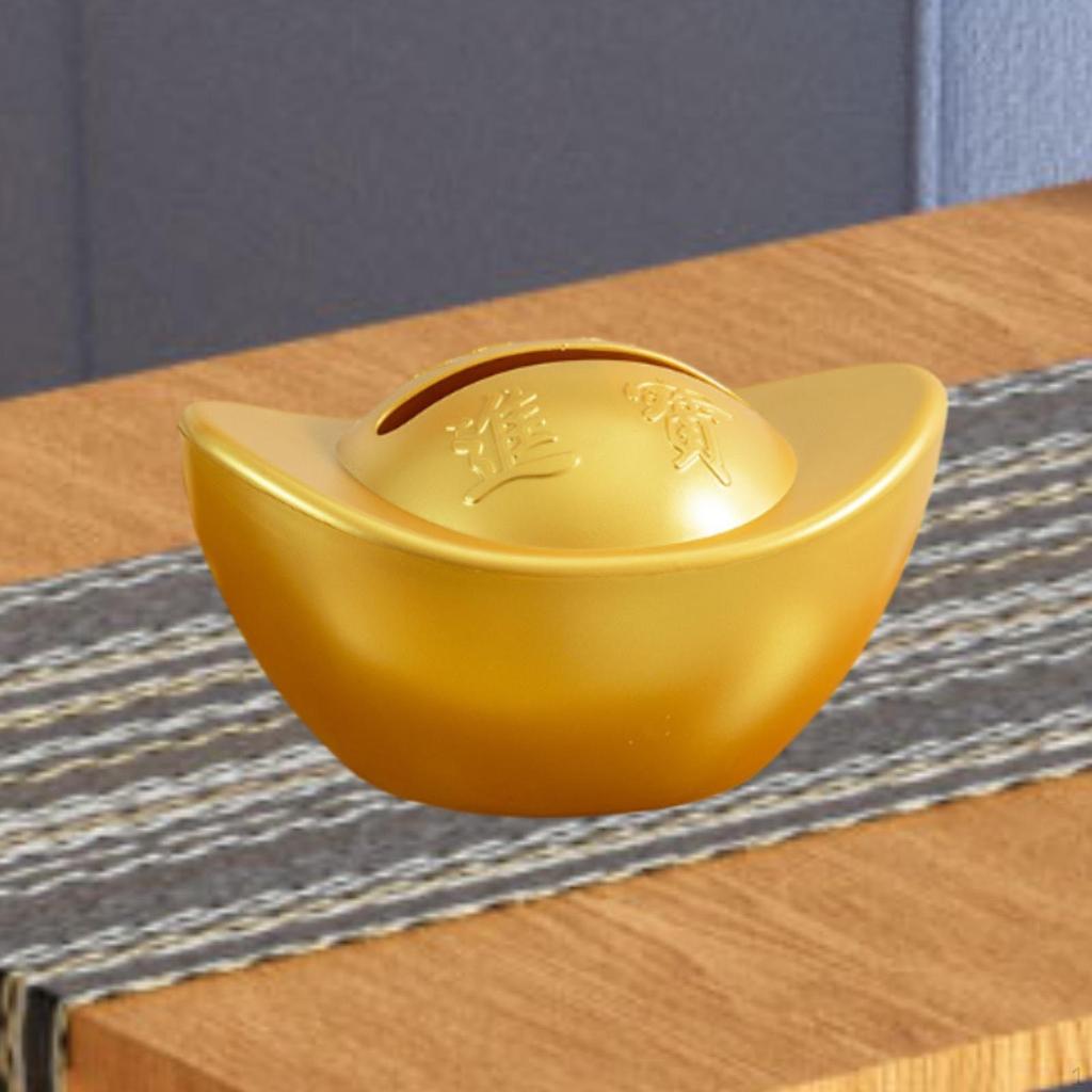 Ingot Yuan Bao Tissue Box Cover Desktop Ornament Dispenser Case for Countertop