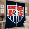 Window Kitchen Curtains for Living Room 2 Pieces Blackout Curtains Door Curtain USA N-national Team Bedroom Decoration Partition