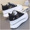 Fashion 9CM Air Mesh Synthetic Microfiber Leather Casual Breathable Vulcanize Summer Platform Sneakers Women Shoes High Brand