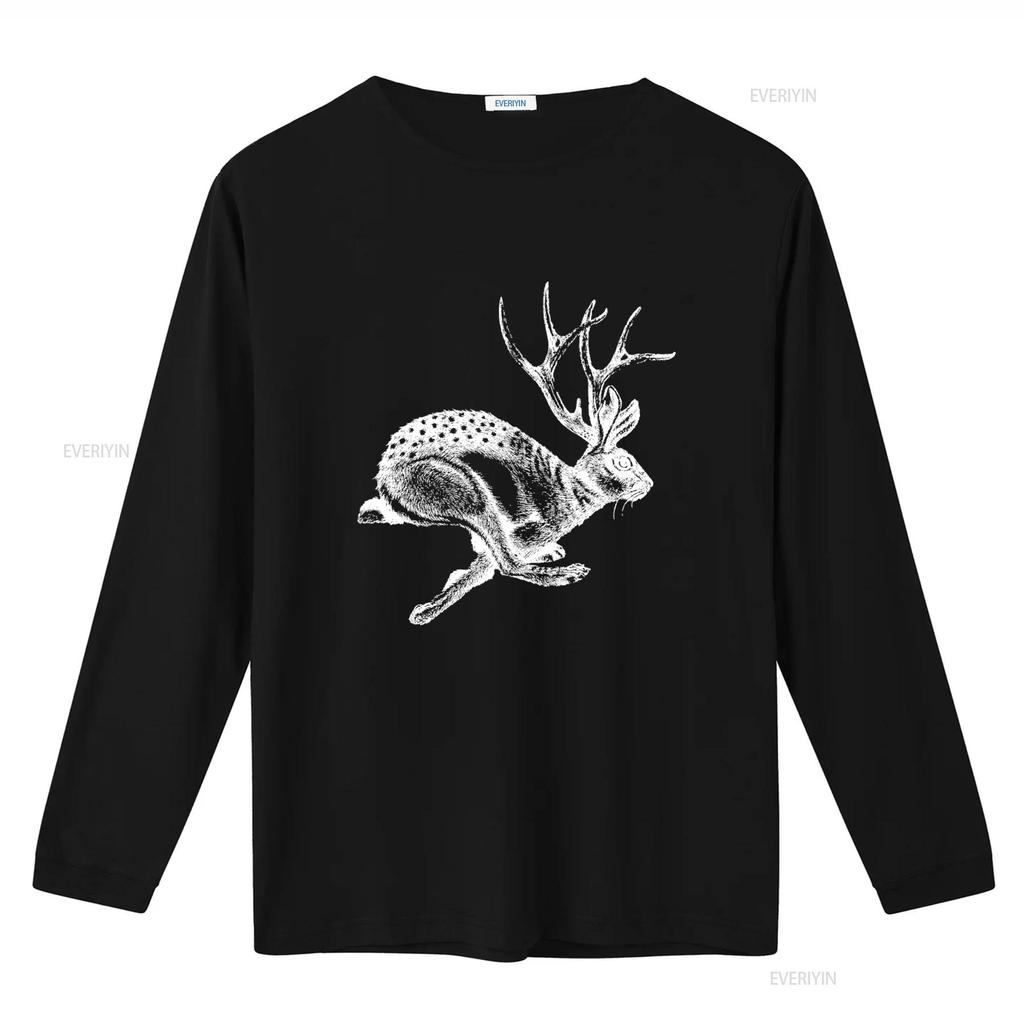 Unique Jackalope Design T Shirt Jackrabbit Antelope Horns Perfect for Cryptids Cryptozoology Enthusiasts vintage Washed graphic