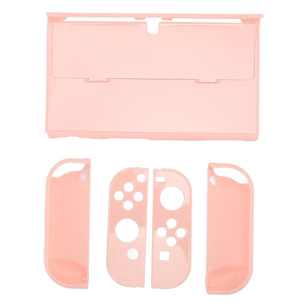Protective Case for Switch Color Shell Full Protection Ergonomic Hand Grip Game Console Housing Cover Sakura Pink