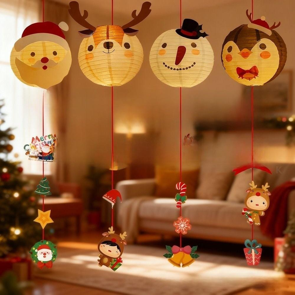 Multicolor Christmas Hanging Decoration Santa Snowman Hanging Ornamnet Christmas Decoration  Gift