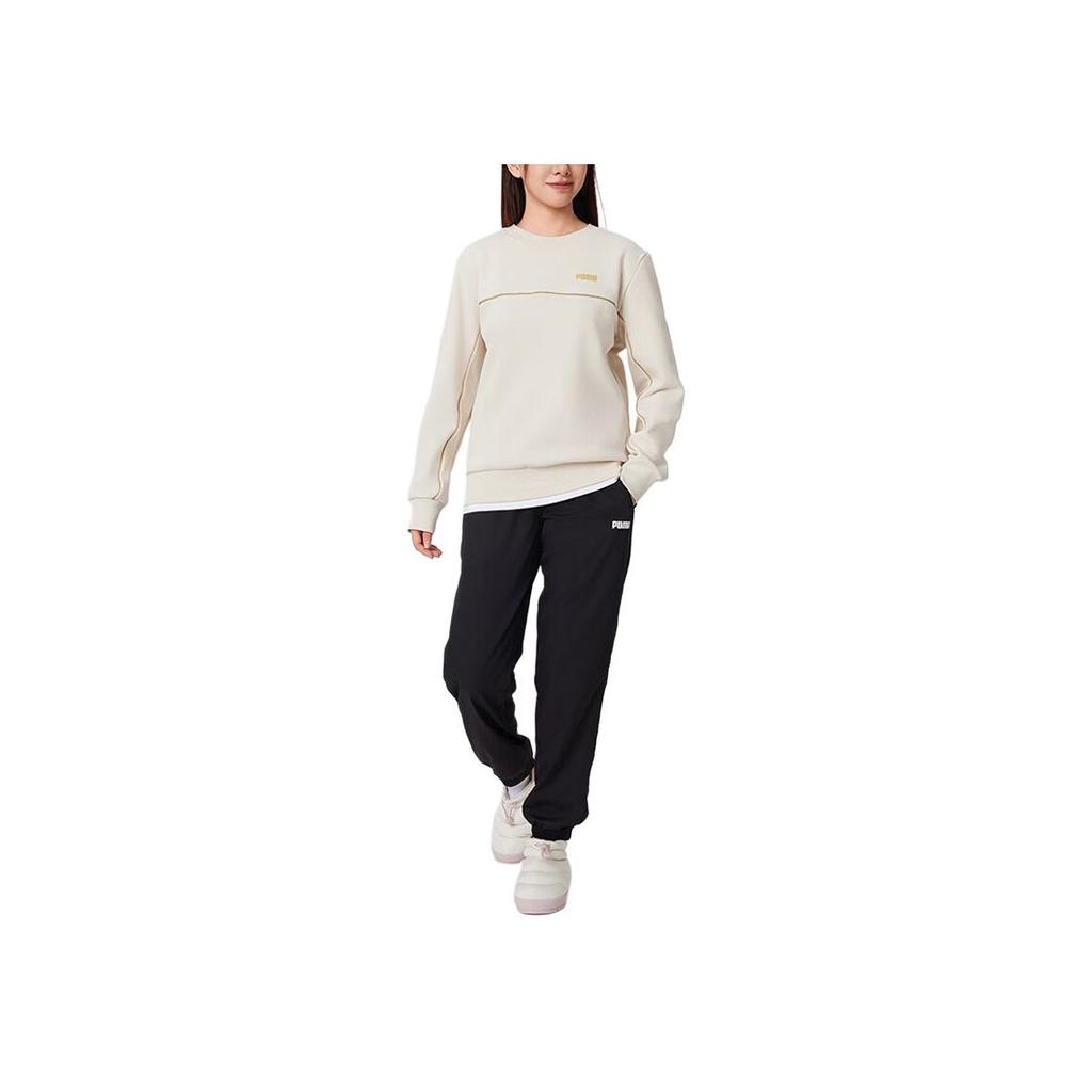 Puma Ess+ Gold Crew Fl Sports Casual Fleece Pullover Warm Sweatshirt Men Sweatshirt 692907-87