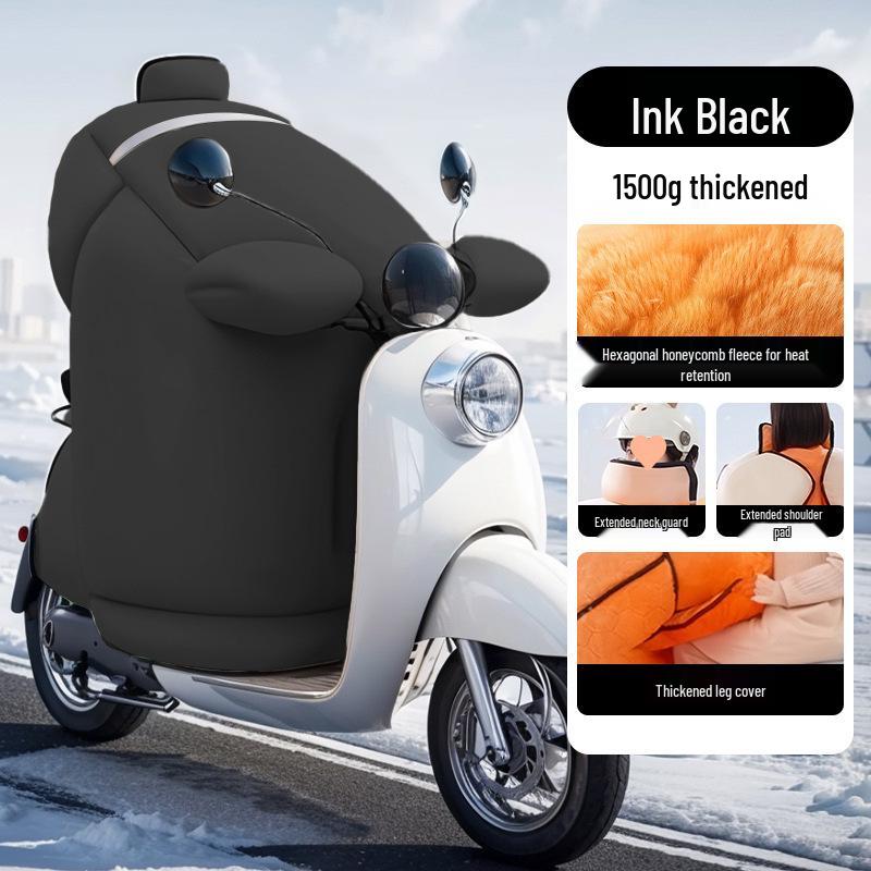 

Windproof Waterproof Fleece-Lined Winter Cover for Electric Vehicle & Motorcycle