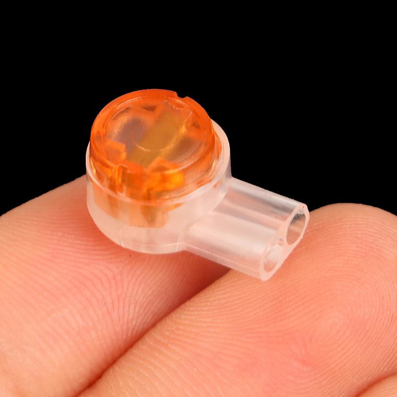 100Pcs K2 Wire Splice Connector Waterproof Gel Filled Wire Button Connector Clear Telephone Splice Network Cable Terminals