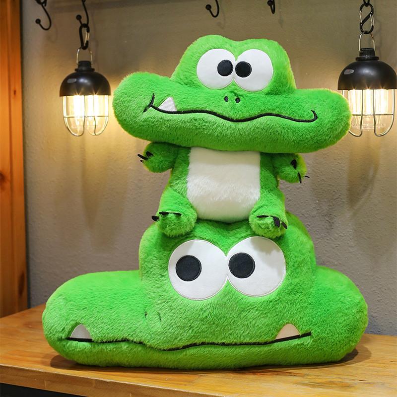 Extra Large Funny Crocodile Pillow Soft Plush Toy Adorable Alligator Cushion For Home Decor