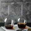 1/2 BUC Pocal de Vin din Sticlă Borosilicată Suflată Manual 400ml Incasabil Cupă Inversată Rezistentă Termic pentru Vin Roșu Băuturi Reci