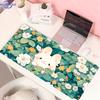 Lovely Rabbit Large Gaming Keyboard Mouse Pad Anime Green Plant Computer Gamer Tablet Mause Pad Long Mousepad 900x400 Cute Mats