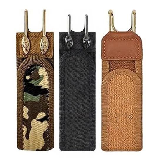 Bezpřezkový Háček na Pásek Kovový Háček Elastický Pásek Pohodlný Bezpřezkový Pásek s Bočním Nastavením Rychlé Uložení DIY Utility Pásek