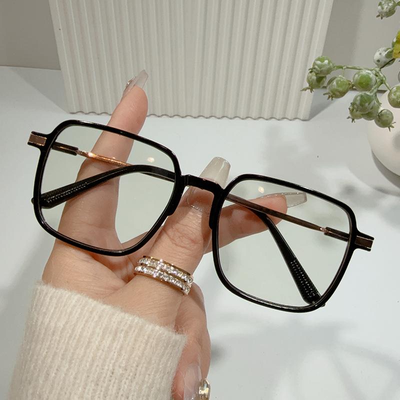 2Pcs   Nearsighted Eyeglasses Women Men Retro Square Student Finished Myopia Glasses Prescription Glasses