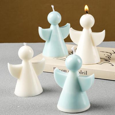 1PC 3D Cute Angel Shape Candle Silikonowa Forma DIY Zapachowe Świece Formy Mydła Żywica Gipsowa Beton Rzemiosło Prezent Tworzenie Dekoracji Domu