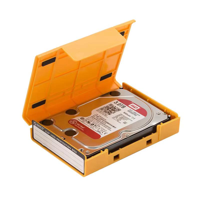 

ORICO PHP-35 hard drive box shockproof storage bag 3.5 inch hard drive protection box protective cover with waterproof function жёлтый