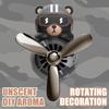 Unscented No Fragrance DIY Perfume Rotate Propeller Pilot Bear Car Ornaments Vent Diffuser Accessories Cool Fun Decorations Men