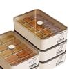 11/11 Grids Underwear Storage Box Case Classification With Cover Panties Socks Organizer Dustproof Stable Stacking