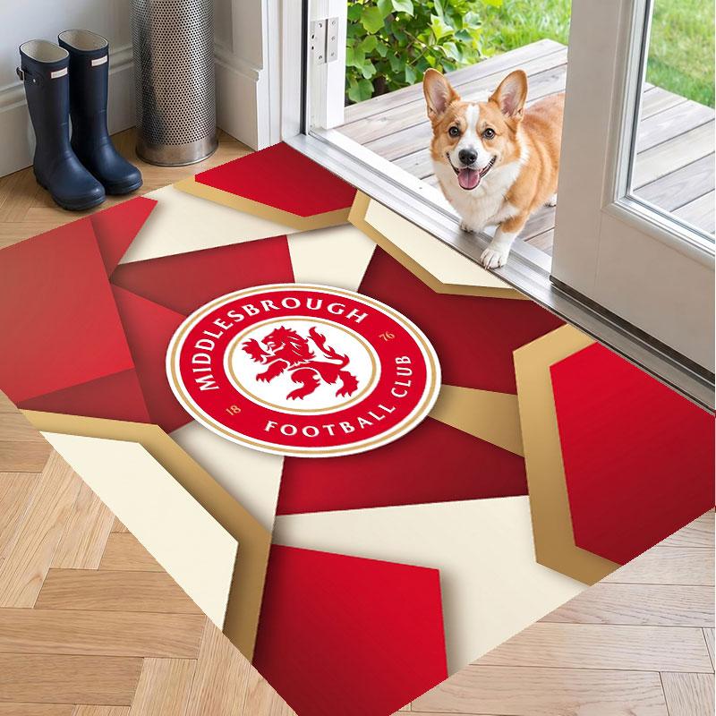 Soft Floor Carpet Middlesbrough FC Pattern Area Rug Decorative Mat For Home Room Decoration