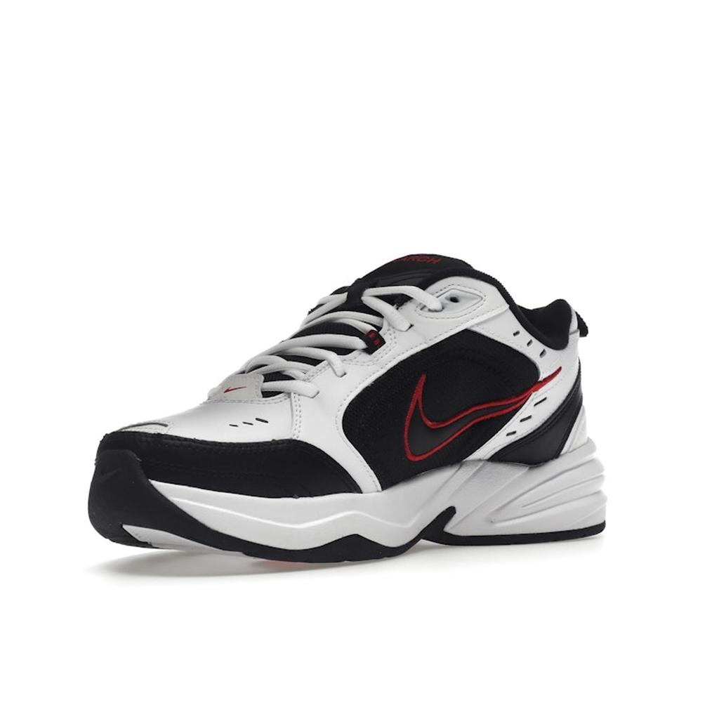 Nike Air Monarch IV White Black Red Unisex Sneakers Varsity-Red 415445-101