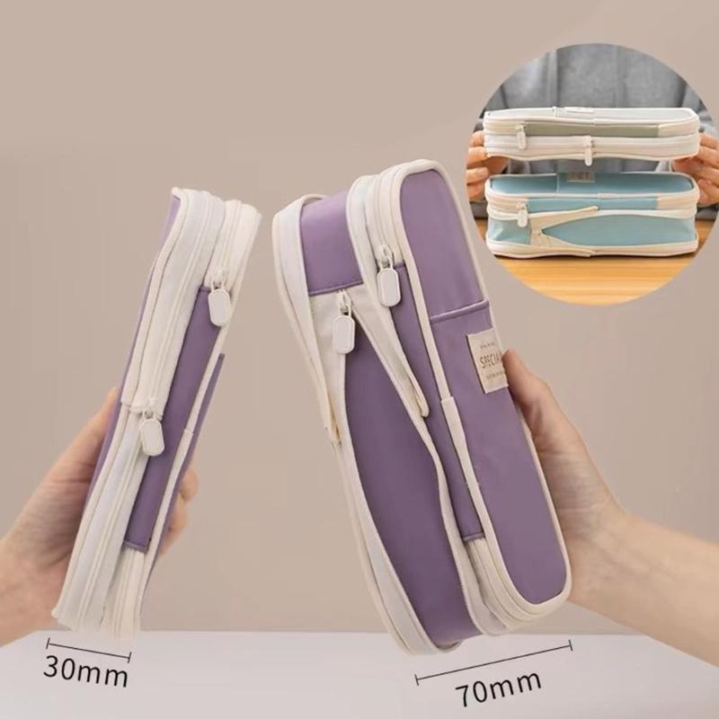 School Pencil Case Large Capacity Pen Bag Simple Pen Holder For Markers Art Supplies Storage for Students
