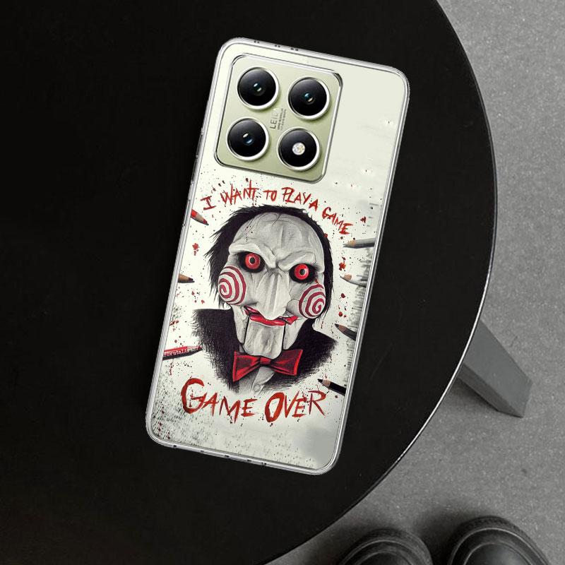 The Jigsaw Killer Horror Phone Case Cover for Xiaomi Redmi Note 15 14 13 12 11 Pro Plus 14S 12S 11S 11T 11E 10S 10 Customized Fu